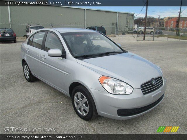 2011 Hyundai Accent GLS 4 Door in Platinum Silver