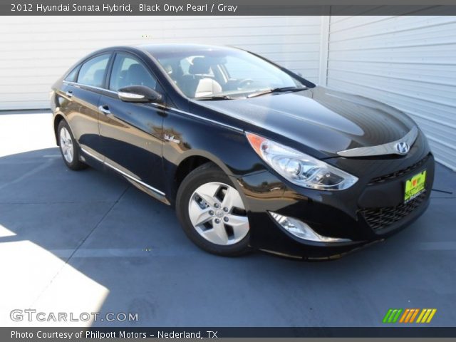 2012 Hyundai Sonata Hybrid in Black Onyx Pearl