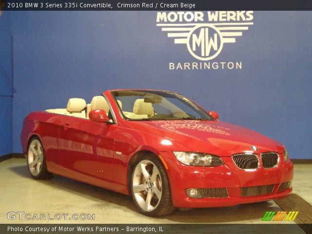 2010 BMW 3 Series 335i Convertible in Crimson Red