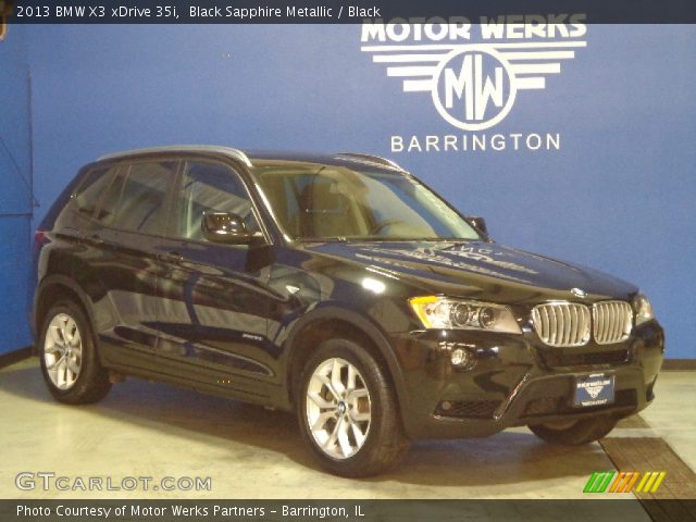 2013 BMW X3 xDrive 35i in Black Sapphire Metallic