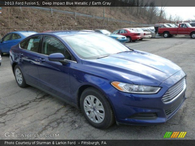 2013 Ford Fusion S in Deep Impact Blue Metallic