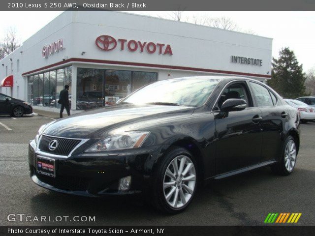 2010 Lexus IS 250 AWD in Obsidian Black