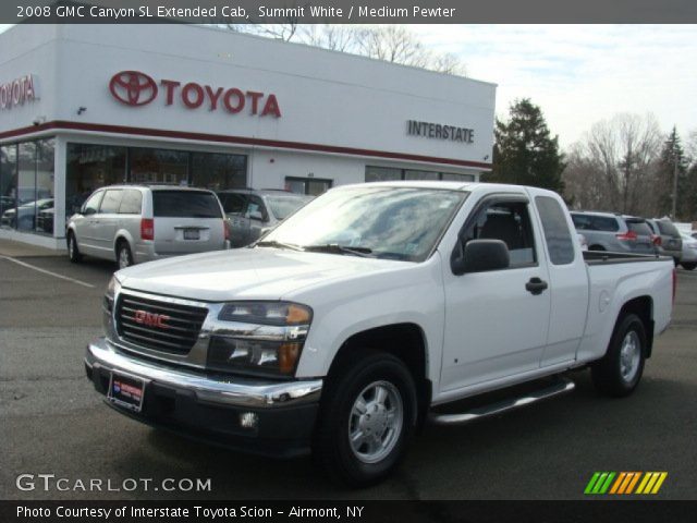 2008 GMC Canyon SL Extended Cab in Summit White