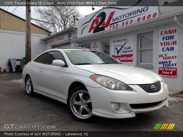 2005 Toyota Solara SE Coupe in Arctic Frost Pearl White