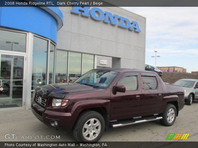 2008 Honda Ridgeline RTL in Dark Cherry Pearl