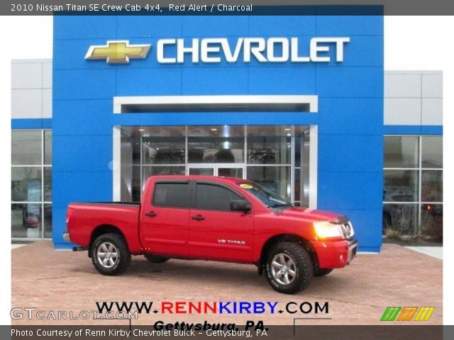 2010 Nissan Titan SE Crew Cab 4x4 in Red Alert