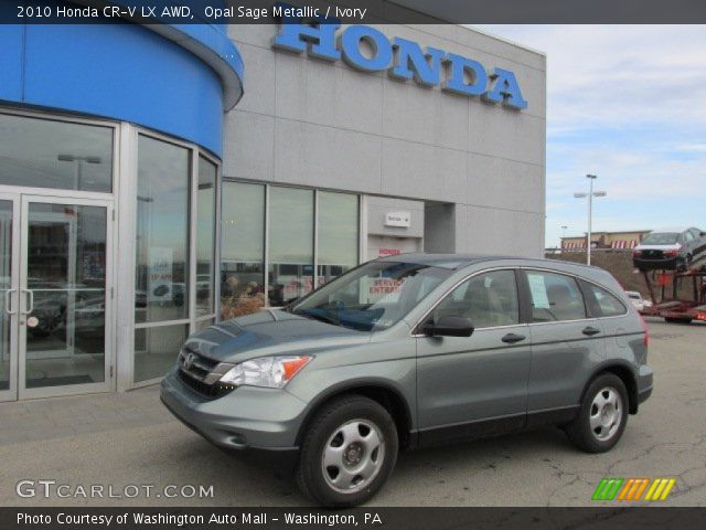 2010 Honda CR-V LX AWD in Opal Sage Metallic