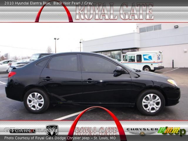2010 Hyundai Elantra Blue in Black Noir Pearl