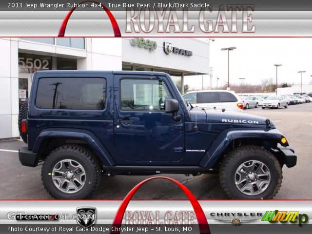 2013 Jeep Wrangler Rubicon 4x4 in True Blue Pearl