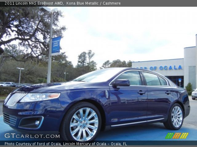 2011 Lincoln MKS EcoBoost AWD in Kona Blue Metallic