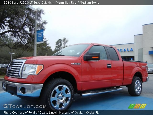 2010 Ford F150 XLT SuperCab 4x4 in Vermillion Red