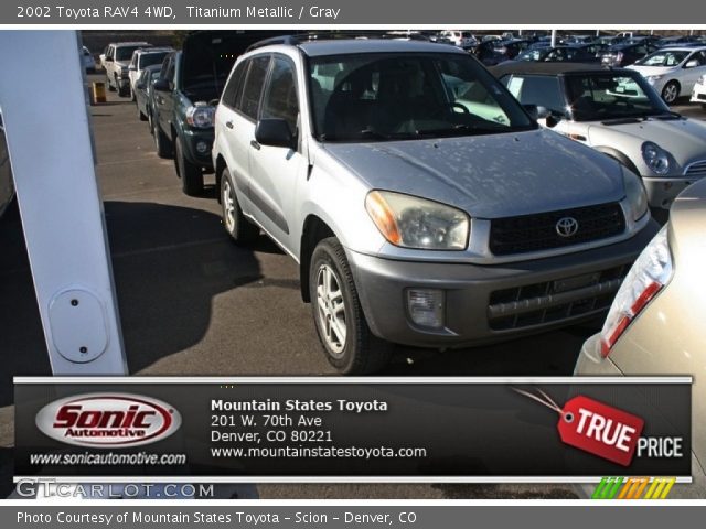 2002 Toyota RAV4 4WD in Titanium Metallic
