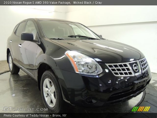 2010 Nissan Rogue S AWD 360 Value Package in Wicked Black