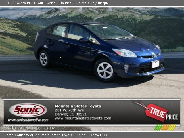 2013 Toyota Prius Four Hybrid in Nautical Blue Metallic