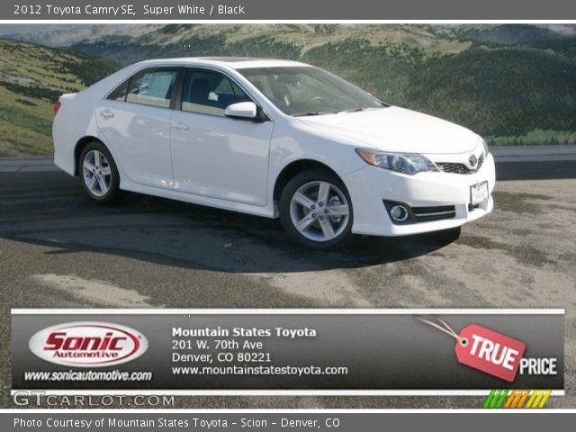 2012 Toyota Camry SE in Super White