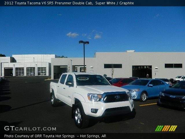 2012 Toyota Tacoma V6 SR5 Prerunner Double Cab in Super White