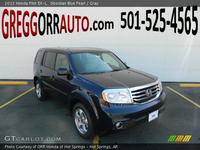 2013 Honda Pilot EX-L in Obsidian Blue Pearl
