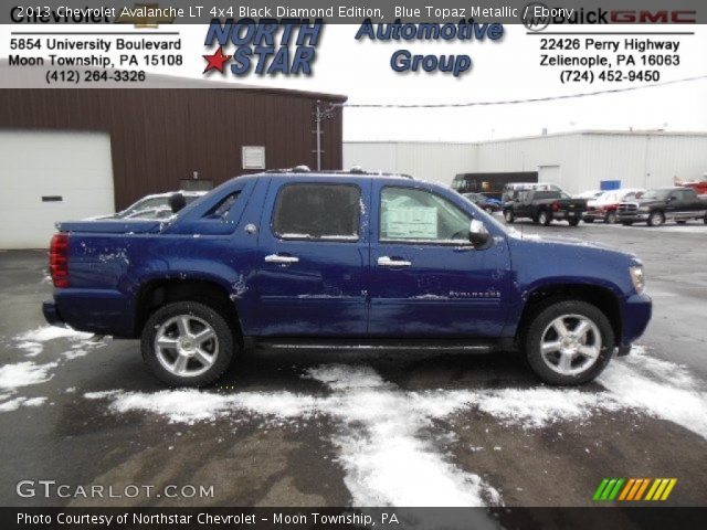 2013 Chevrolet Avalanche LT 4x4 Black Diamond Edition in Blue Topaz Metallic