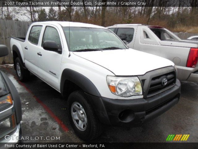 2007 Toyota Tacoma V6 PreRunner Double Cab in Super White