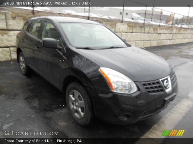 2009 Nissan Rogue S AWD in Wicked Black