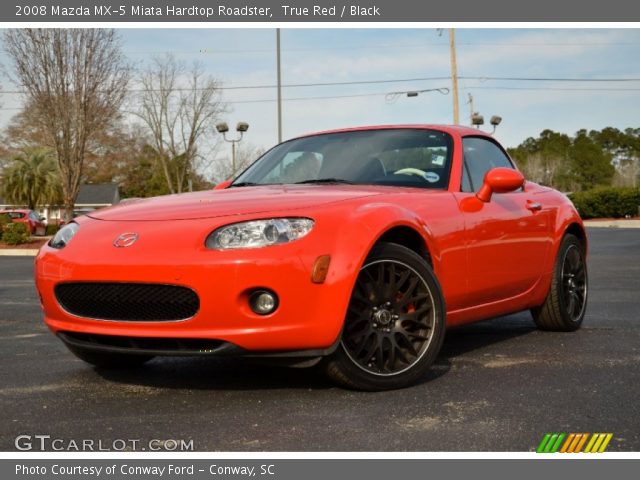 2008 Mazda MX-5 Miata Hardtop Roadster in True Red