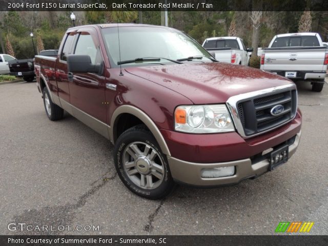 2004 Ford F150 Lariat SuperCab in Dark Toreador Red Metallic