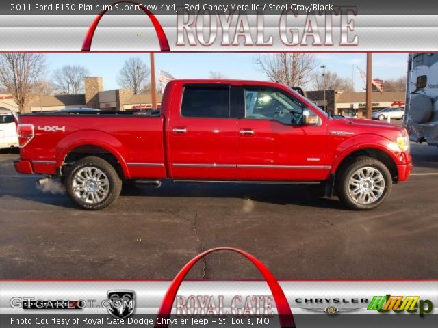 2011 Ford F150 Platinum SuperCrew 4x4 in Red Candy Metallic
