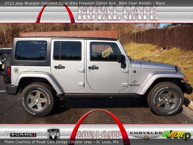 2013 Jeep Wrangler Unlimited Oscar Mike Freedom Edition 4x4 in Billet Silver Metallic