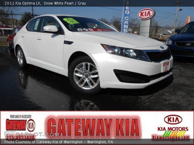 2011 Kia Optima LX in Snow White Pearl