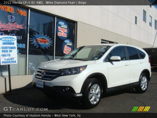 2012 Honda CR-V EX 4WD in White Diamond Pearl