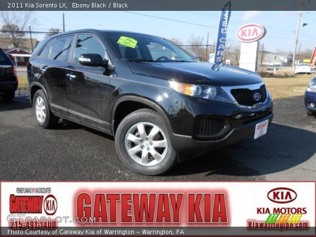 2011 Kia Sorento LX in Ebony Black