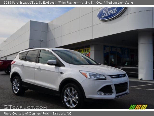 2013 Ford Escape SEL 1.6L EcoBoost in White Platinum Metallic Tri-Coat