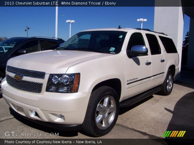 2013 Chevrolet Suburban LTZ in White Diamond Tricoat