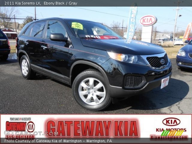 2011 Kia Sorento LX in Ebony Black