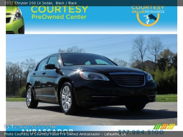 2012 Chrysler 200 LX Sedan in Black