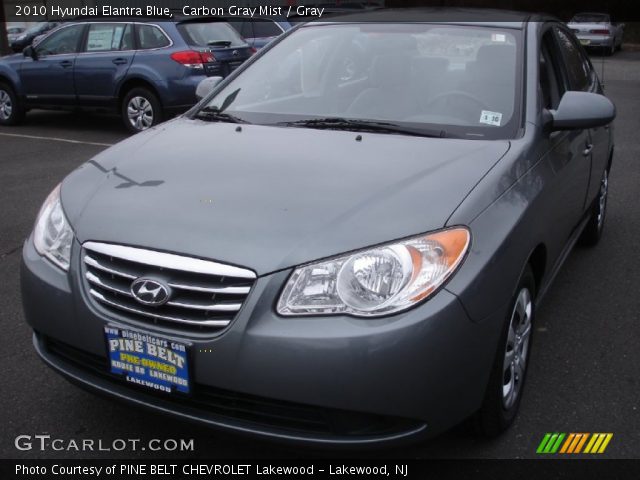2010 Hyundai Elantra Blue in Carbon Gray Mist