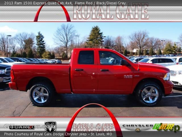 2013 Ram 1500 Express Quad Cab 4x4 in Flame Red