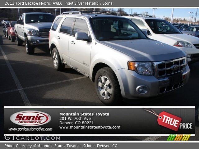 2012 Ford Escape Hybrid 4WD in Ingot Silver Metallic