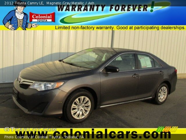 2012 Toyota Camry LE in Magnetic Gray Metallic