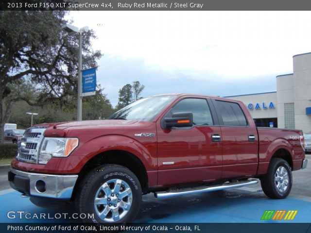 2013 Ford F150 XLT SuperCrew 4x4 in Ruby Red Metallic