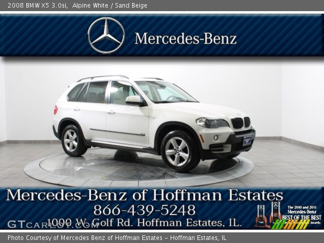 2008 BMW X5 3.0si in Alpine White
