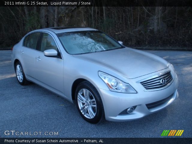 2011 Infiniti G 25 Sedan in Liquid Platinum