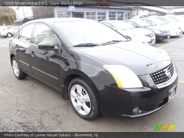 2008 Nissan Sentra 2.0 S in Super Black