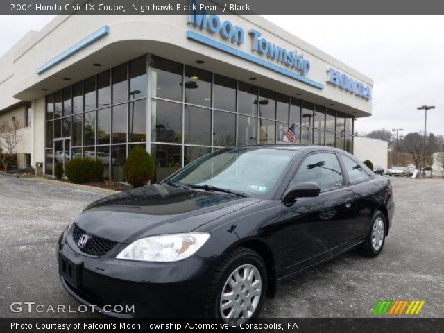 2004 Honda Civic LX Coupe in Nighthawk Black Pearl