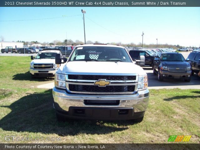 2013 Chevrolet Silverado 3500HD WT Crew Cab 4x4 Dually Chassis in Summit White