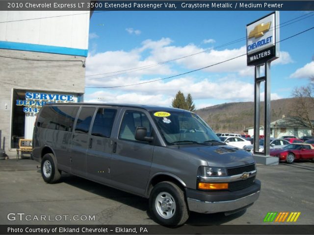 2010 Chevrolet Express LT 3500 Extended Passenger Van in Graystone Metallic