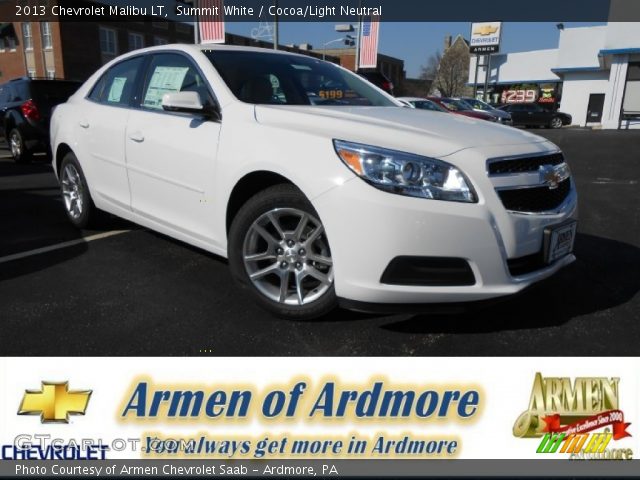 2013 Chevrolet Malibu LT in Summit White