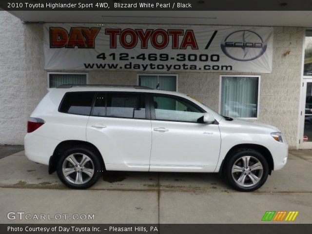2010 Toyota Highlander Sport 4WD in Blizzard White Pearl