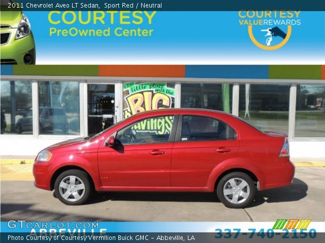2011 Chevrolet Aveo LT Sedan in Sport Red