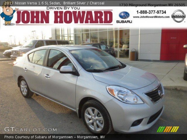 2013 Nissan Versa 1.6 SL Sedan in Brilliant Silver